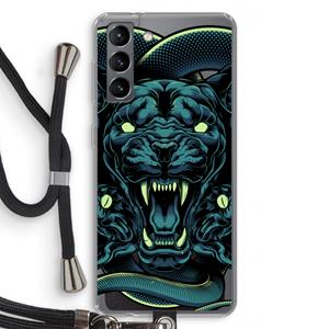 CaseCompany Cougar and Vipers: Samsung Galaxy S21 Transparant Hoesje met koord