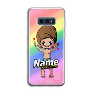 CaseCompany Chibi Maker man: Samsung Galaxy S10e Transparant Hoesje