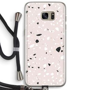 CaseCompany Terrazzo N°20: Samsung Galaxy S7 Edge Transparant Hoesje met koord