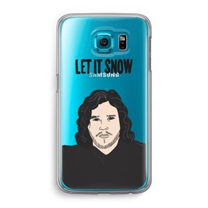 CaseCompany Let It Snow: Samsung Galaxy S6 Transparant Hoesje