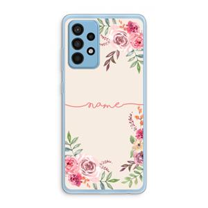CaseCompany Rozen: Samsung Galaxy A52 Transparant Hoesje