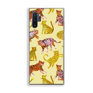 CaseCompany Cute Tigers and Leopards: Samsung Galaxy Note 10 Plus Transparant Hoesje