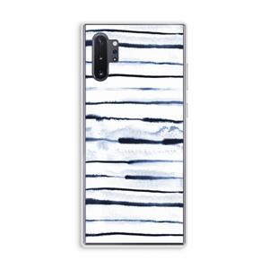 CaseCompany Ink Stripes: Samsung Galaxy Note 10 Plus Transparant Hoesje