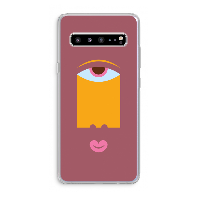 CaseCompany Mono V: Samsung Galaxy S10 5G Transparant Hoesje