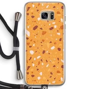 CaseCompany Terrazzo N°24: Samsung Galaxy S7 Edge Transparant Hoesje met koord