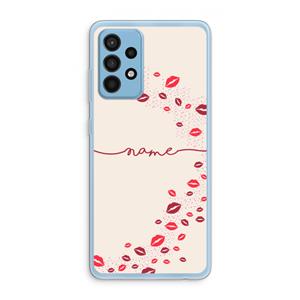 CaseCompany Kusjes: Samsung Galaxy A52 Transparant Hoesje
