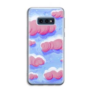 CaseCompany Roze wolken met vogels: Samsung Galaxy S10e Transparant Hoesje