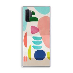 CaseCompany Bold Rounded Shapes: Samsung Galaxy Note 10 Plus Transparant Hoesje