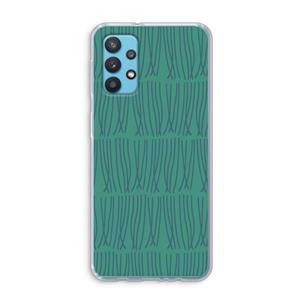 CaseCompany Swirls: Samsung Galaxy A32 4G Transparant Hoesje