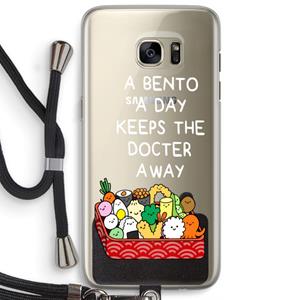 CaseCompany Bento a day: Samsung Galaxy S7 Edge Transparant Hoesje met koord