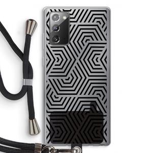 CaseCompany Magic pattern: Samsung Galaxy Note 20 / Note 20 5G Transparant Hoesje met koord