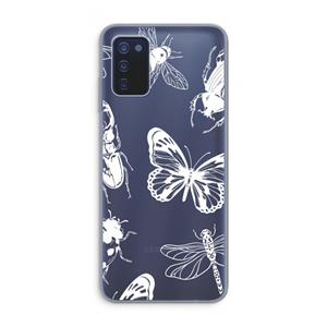 CaseCompany Tiny Bugs: Samsung Galaxy A03s Transparant Hoesje