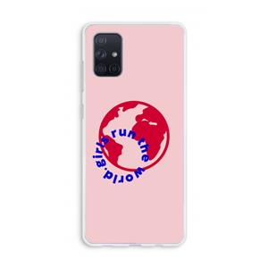 CaseCompany Run The World: Galaxy A71 Transparant Hoesje