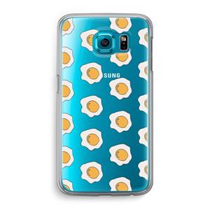 CaseCompany Bacon to my eggs #1: Samsung Galaxy S6 Transparant Hoesje