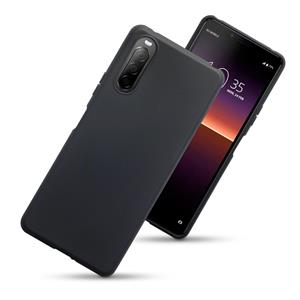 Qubits Softcase hoes - Sony Xperia 10 II - Zwart