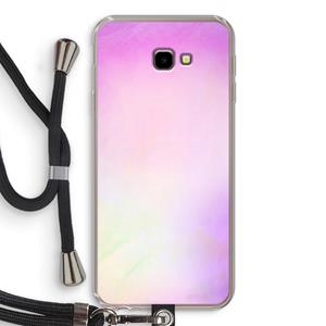 CaseCompany Flow mist pastel: Samsung Galaxy J4 Plus Transparant Hoesje met koord