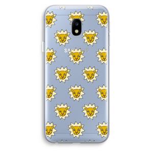 CaseCompany Leeuwenkoppen: Samsung Galaxy J3 (2017) Transparant Hoesje