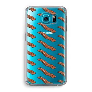 CaseCompany Bacon to my eggs #2: Samsung Galaxy S6 Transparant Hoesje