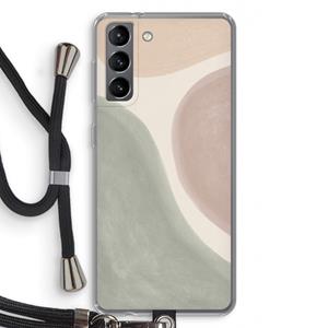 CaseCompany Geo #6: Samsung Galaxy S21 Transparant Hoesje met koord