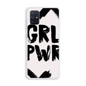 CaseCompany Girl Power #2: Galaxy A71 Transparant Hoesje