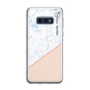 CaseCompany Marmer in stijl: Samsung Galaxy S10e Transparant Hoesje