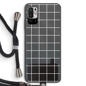 CaseCompany Rooster 2: Xiaomi Redmi Note 10 5G Transparant Hoesje met koord