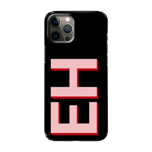 CaseCompany Monogram: Volledig geprint iPhone 12 Hoesje