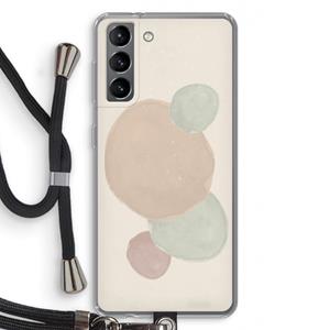 CaseCompany Geo #9: Samsung Galaxy S21 Transparant Hoesje met koord