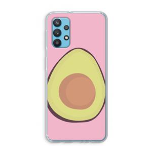 CaseCompany Avocado: Samsung Galaxy A32 4G Transparant Hoesje