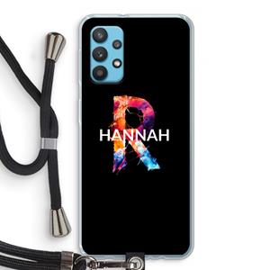 CaseCompany Abstract Spectrum: Samsung Galaxy A32 4G Transparant Hoesje met koord