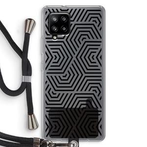 CaseCompany Magic pattern: Samsung Galaxy A42 5G Transparant Hoesje met koord