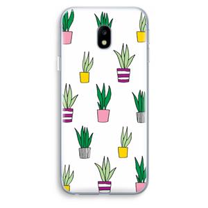 CaseCompany Sanseveria: Samsung Galaxy J3 (2017) Transparant Hoesje