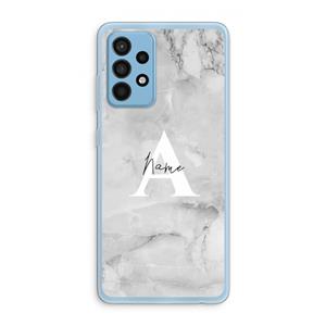 CaseCompany Ivory Marble: Samsung Galaxy A52 Transparant Hoesje