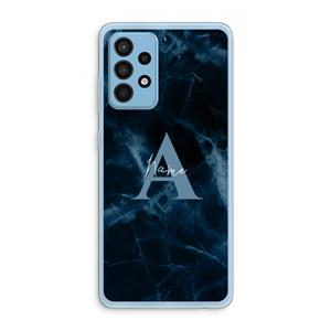 CaseCompany Midnight Marble: Samsung Galaxy A52 Transparant Hoesje