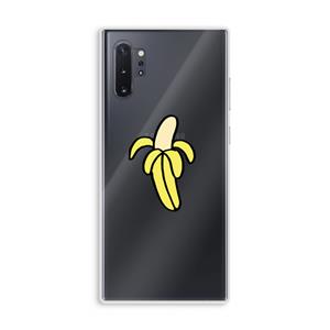 CaseCompany Banana: Samsung Galaxy Note 10 Plus Transparant Hoesje