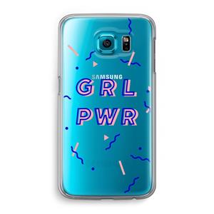 CaseCompany GRL PWR: Samsung Galaxy S6 Transparant Hoesje