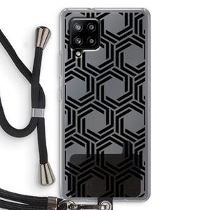 CaseCompany Geometrisch patroon: Samsung Galaxy A42 5G Transparant Hoesje met koord