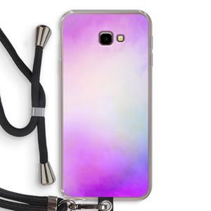 CaseCompany Clouds pastel: Samsung Galaxy J4 Plus Transparant Hoesje met koord