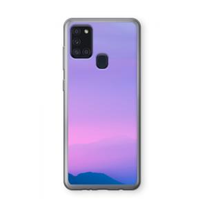 CaseCompany Sunset pastel: Samsung Galaxy A21s Transparant Hoesje