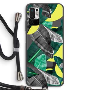 CaseCompany Fantasie jungle: Xiaomi Redmi Note 10 5G Transparant Hoesje met koord