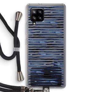 CaseCompany Verrassende lijnen: Samsung Galaxy A42 5G Transparant Hoesje met koord