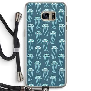 CaseCompany Kwallie: Samsung Galaxy S7 Edge Transparant Hoesje met koord