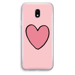 CaseCompany Hartje: Samsung Galaxy J3 (2017) Transparant Hoesje