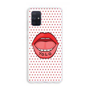 CaseCompany Yolo Denise: Galaxy A71 Transparant Hoesje