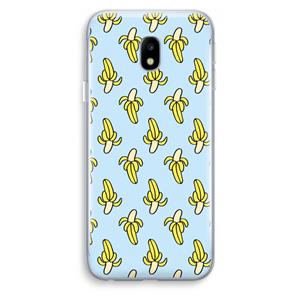 CaseCompany Bananas: Samsung Galaxy J3 (2017) Transparant Hoesje