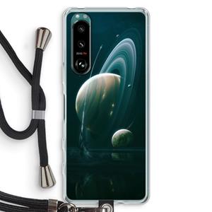 CaseCompany Mercurius: Sony Xperia 5 III Transparant Hoesje met koord