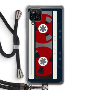 CaseCompany Here's your tape: Samsung Galaxy A12 Transparant Hoesje met koord
