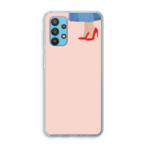 CaseCompany High heels: Samsung Galaxy A32 4G Transparant Hoesje