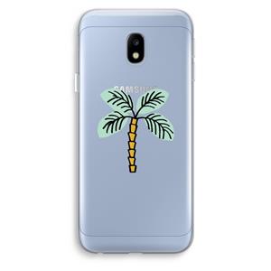 CaseCompany Palmboom: Samsung Galaxy J3 (2017) Transparant Hoesje