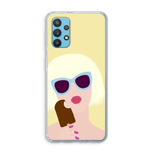 CaseCompany Ice cream: Samsung Galaxy A32 4G Transparant Hoesje